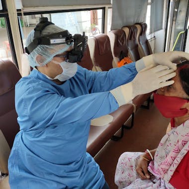 India Vision Van Patient Exam 2