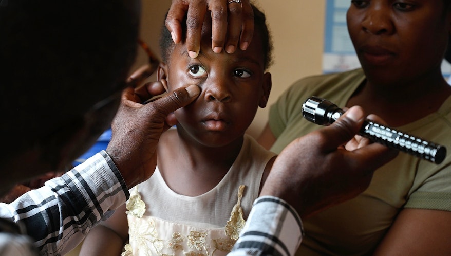 Child getting screened