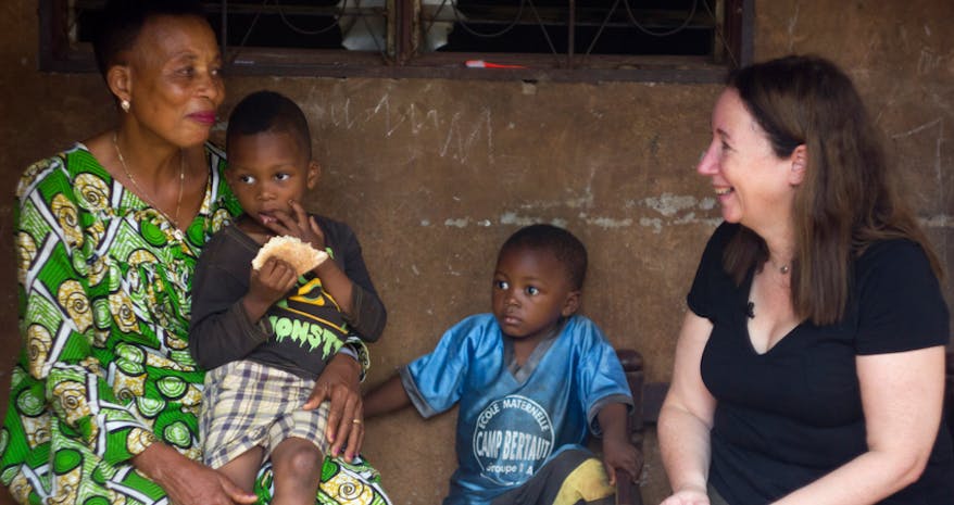 Gransnet editor Cari Rosen met grandmother Honorine 3000 miles away in Cameroon.