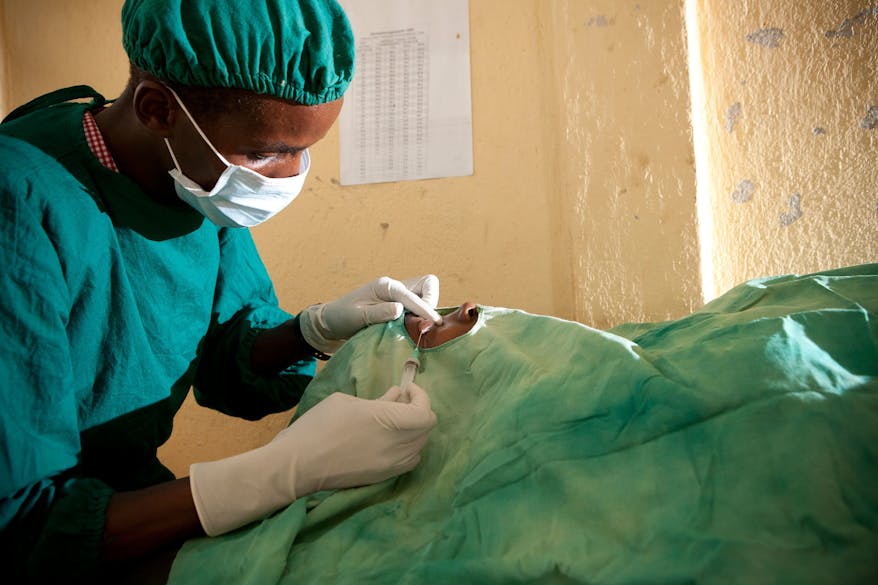 Cataract patient Aylito undergoes surgery in Ethiopia
