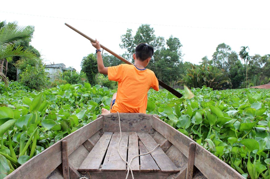Before his cataracts surgery, Dai from Vietnam was unable to explore the riverbanks near his home because he couldn't see