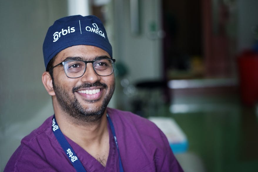Dr. Javed Farooqui on the Orbis Flying Eye Hospital