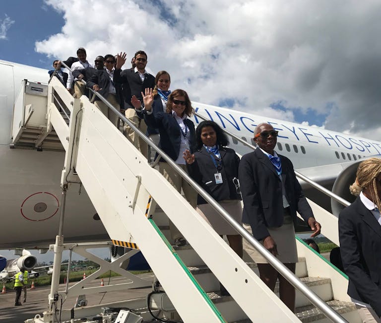 Flying eye hospital team.